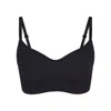 Skims Seamless Sculpt Pullover Bra In Onyx