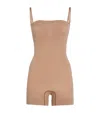 Skims Seamless Sculpt Strapless Shorts Bodysuit In Nude