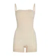 Skims Seamless Sculpt Strapless Shorts Bodysuit In Nude