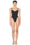 Skims Seamless Sculpt Thong Bodysuit In Black