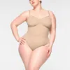 Skims Seamless Sculpt Thong Bodysuit In Mica In Multi