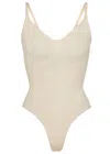 Skims Seamless Sculpt Thong Bodysuit In Neutral