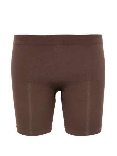 Skims Seamless Shorts In Brown