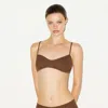 Skims Sheer Knit In Brown