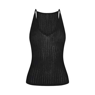 Skims Sheer Knit In Black