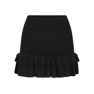 Skims Sheer Knit In Onyx
