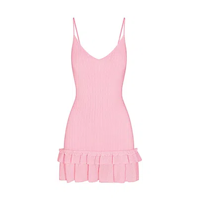 Skims Sheer Knit In Pink
