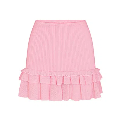 Skims Sheer Knit In Peony