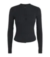 Skims Sheer Modal Cardigan In Black