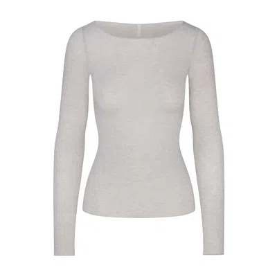 Skims Sheer Modal In Gray