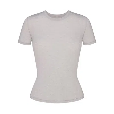 Skims Set Of Two Stretch-cotton Jersey T-shirts In Gray