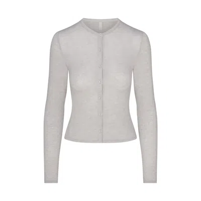 Skims Sheer Modal In Heather Grey