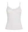 Skims Sheer Modal Lace Camisole In White