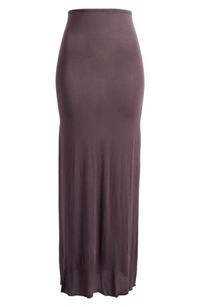 Skims Sheer Modal Maxi Skirt In Nude