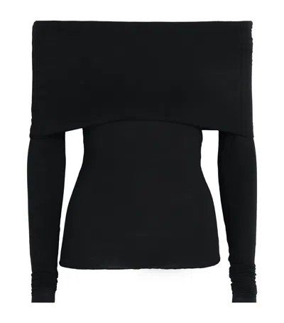 SKIMS SHEER MODAL OFF-THE-SHOULDER TOP