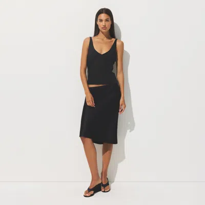 Skims Sheer Rib In Black