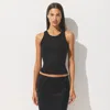 Skims Sheer Rib In Black