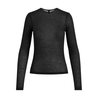 Skims Sheer Rib In Black