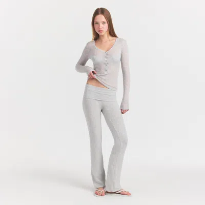 Skims Sheer Rib In Gray