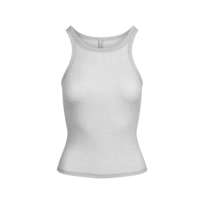 Skims Sheer Rib In Light Heather Grey