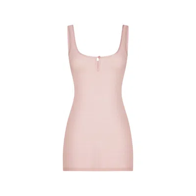 Skims Sheer Rib In Pink