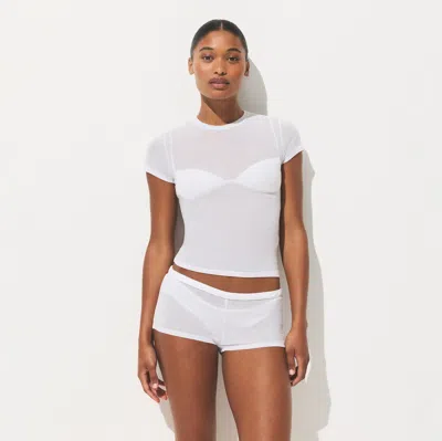 Skims Sheer Rib In White