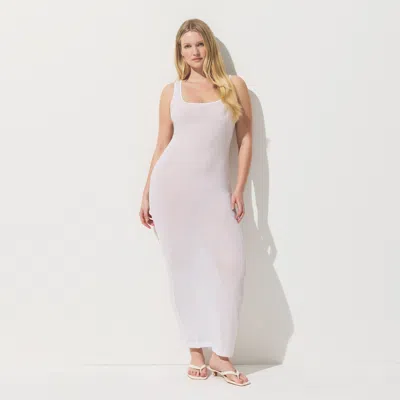 Skims Sheer Rib In White