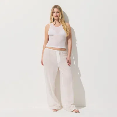 Skims Sheer Rib In White