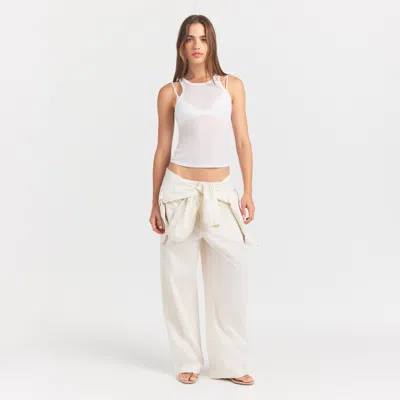 Skims Sheer Rib In White