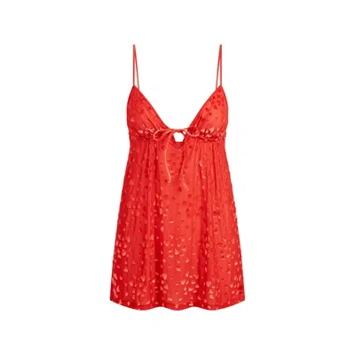 Skims Sheer Velvet In Ruby