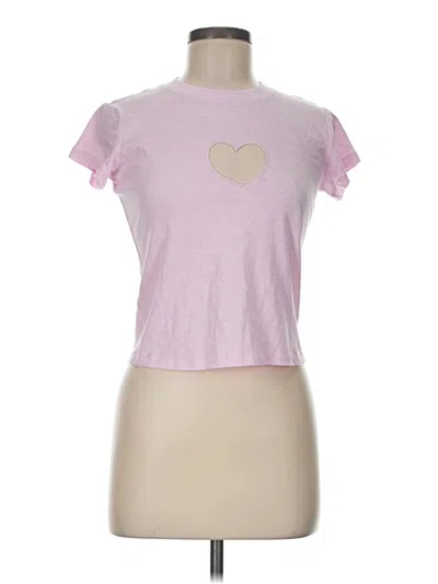 Pre-owned Skims Short Sleeve T-shirt In Pink