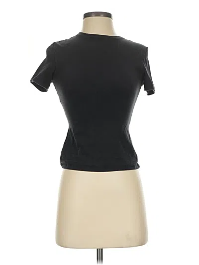 Pre-owned Skims Short Sleeve Turtleneck In Black