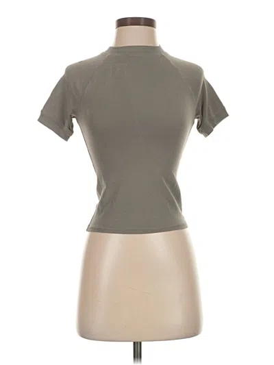 Pre-owned Skims Short Sleeve Turtleneck In Gray