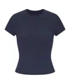 Skims Stretch-cotton Jersey T-shirt In Navy Blue