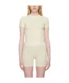 Skims Short-sleeved T-shirt In Nude