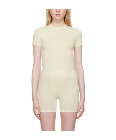 Skims Cotton Jersey T-shirt In Marble