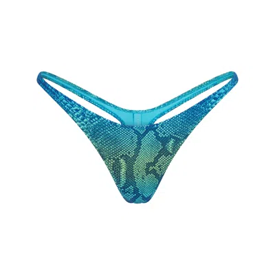 Skims Signature Swim In Aqua Ombre Snake