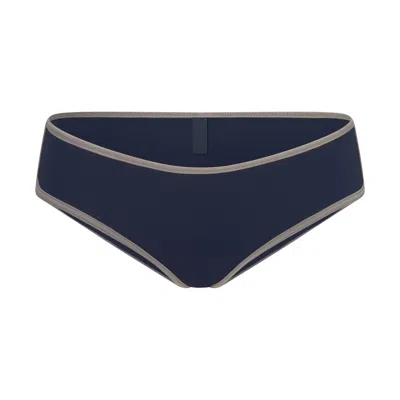 Skims Signature Swim In Navy Contrast
