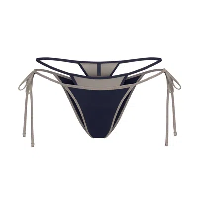Skims Signature Swim In Navy Contrast