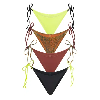 Skims Signature Swim In Ombre Snake Multi