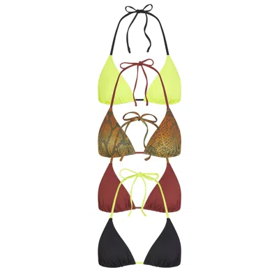Skims Signature Swim In Ombre Snake Multi