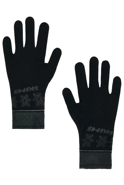 Skims Ski First Layers Glove Set In Black