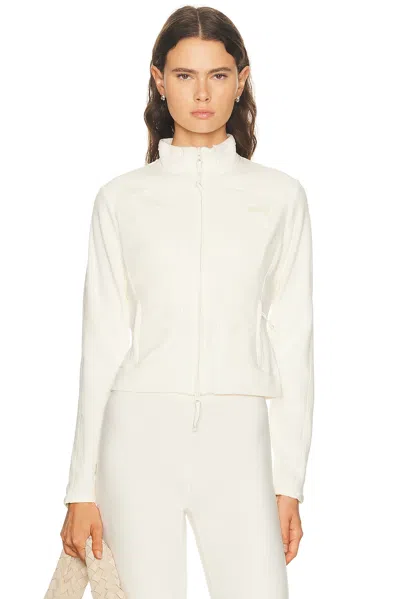 Skims Ski Lounge Fleece Fitted Jacket In Sand