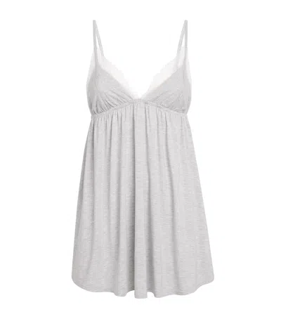 Skims Sleep Babydoll Nightdress In Grey