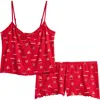 Skims Sleep Cami Pajamas In Red