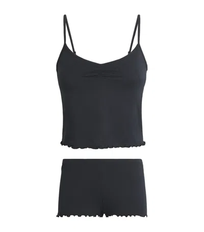 Skims Sleep Cami Short Pyjama Set In Black