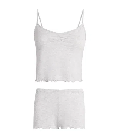 Skims Sleep Cami Short Pyjama Set In White