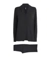 Skims Sleep Long-sleeve Pyjama Set In Black