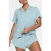 Skims Soft Lounge Short Sleep Set In Sky