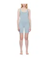 Skims Blue Outdoor Mid Thigh Jumpsuit In Gray